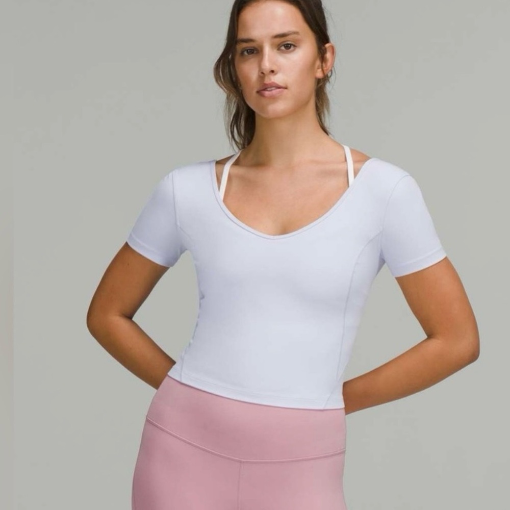NWT Lululemon Align Tee PSLB Pastel Blue 8